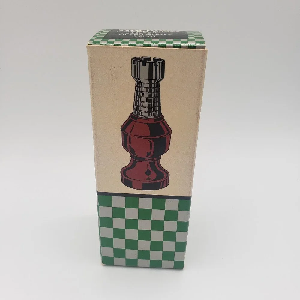 VINTAGE AVON THE ROOK CHESS PIECE~ OLAND AFTER SHAVE ~ Full Bottle 3 FL OZ / BB